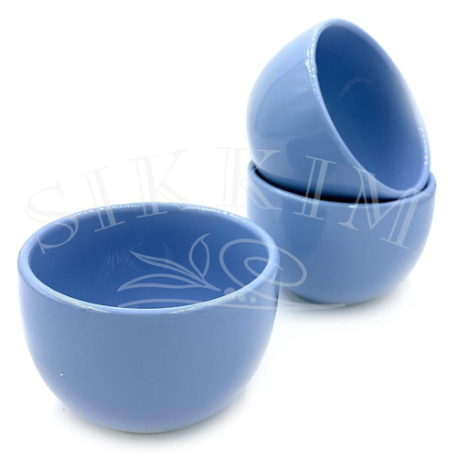 Zestaw 4 czarek `Happy Blue` 150ml